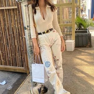 •SOLD• Reformation Cynthia Doodle Straight Leg Jeans